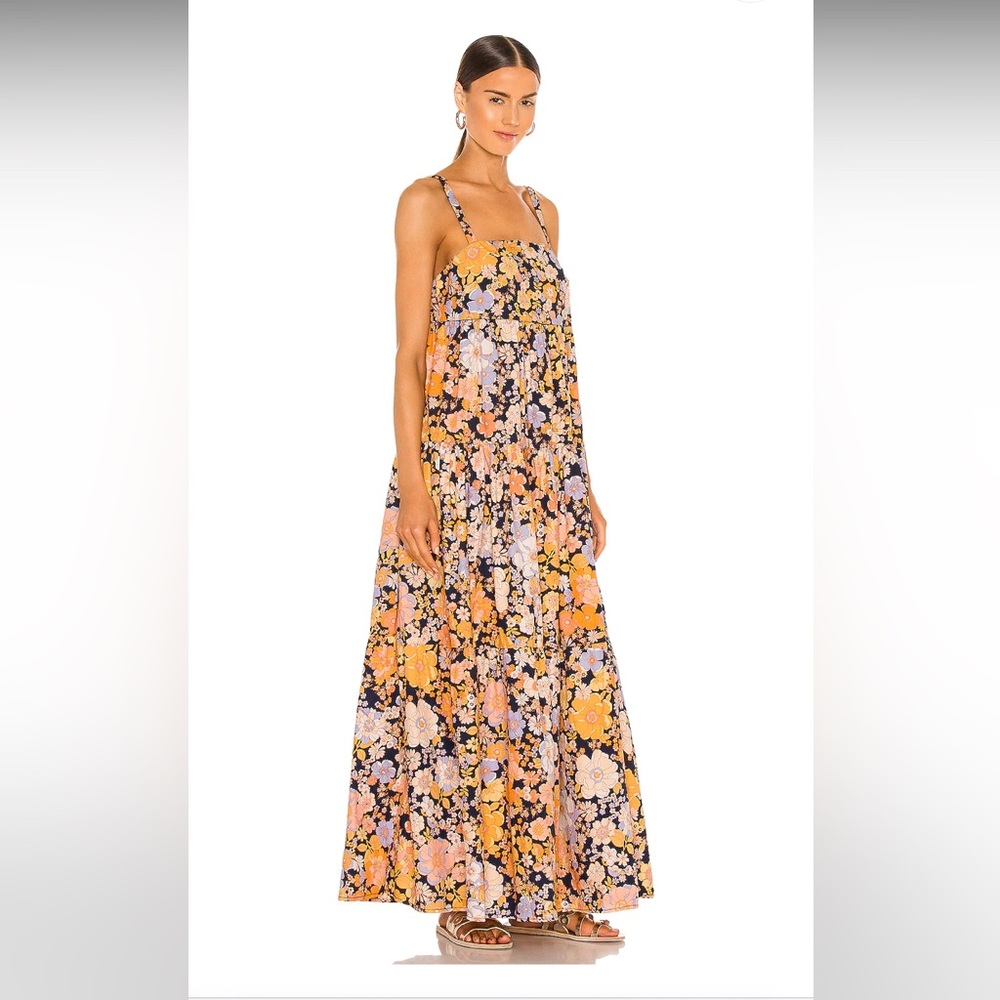 Free People Park Slope Maxi Dress in Dark Combo